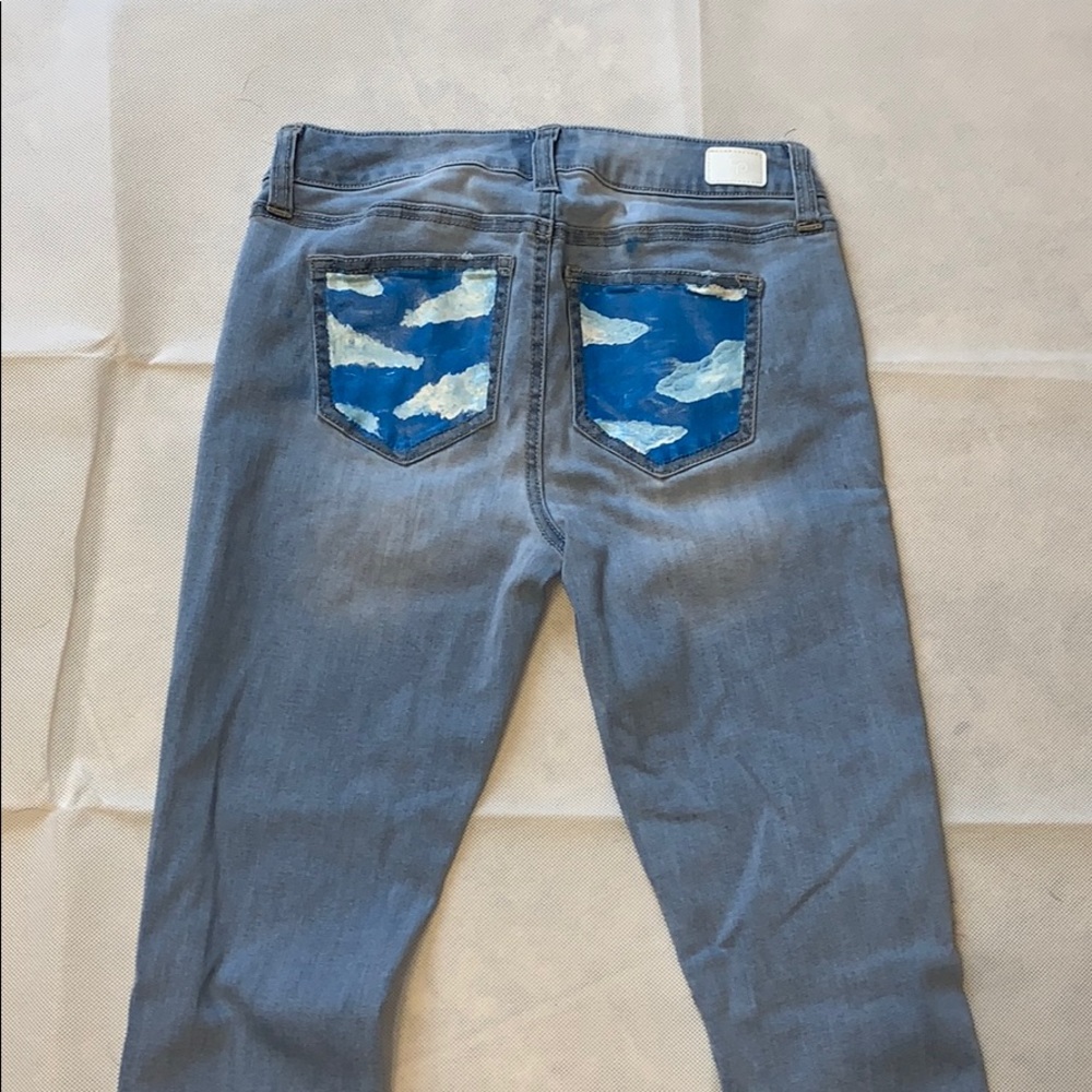 Light blue skinny jeans